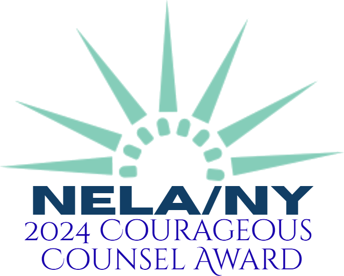 2024 Recipient of the National Employment Lawyers Association New York Courageous Counsel Award